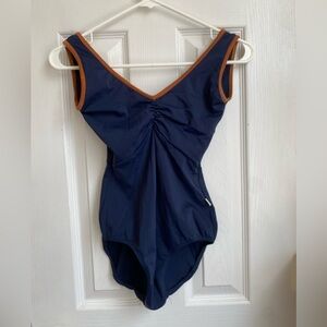 blue dance leotard